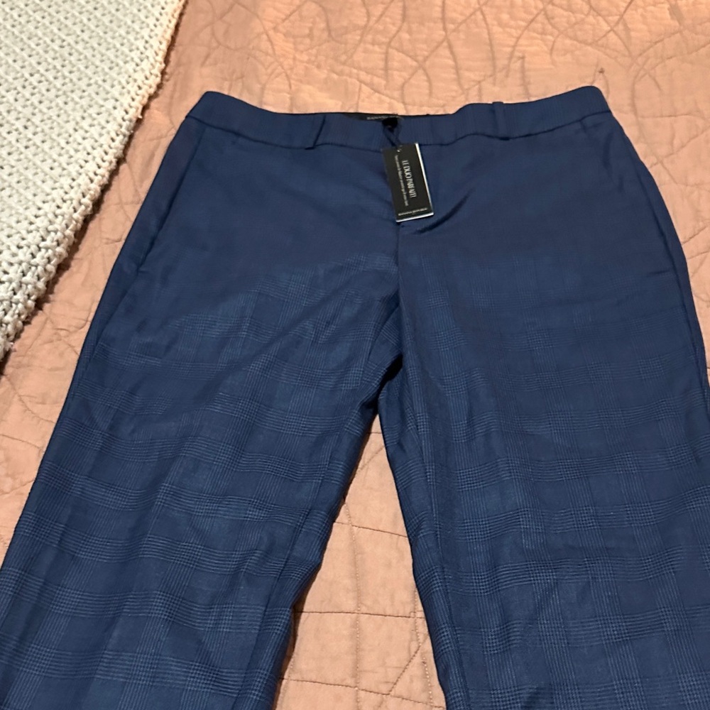 Banana Republic Blue Plaid Men's Dress Pants